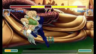 Ultra Street Fighter II(Switch)-Fei Long vs Sagat
