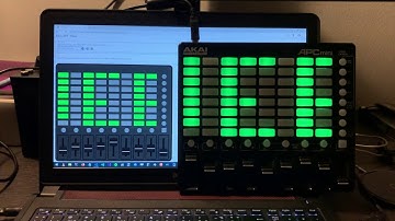 JavaScript Web MIDI API Akai APCmini text marquee