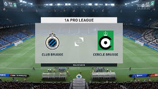 Club Brugge vs Cercle Brugge (02/09/2022) Jupiler Pro League FIFA 22 -  YouTube