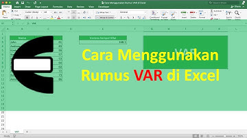 Cara Menggunakan Rumus VAR di Excel - Compute Expert