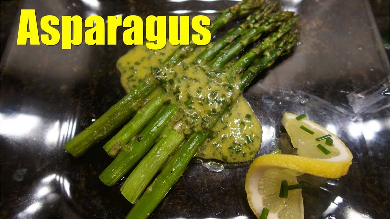 paleo side dishes for lamb Roasted Asparagus with Lemon Chive Vinaigrette