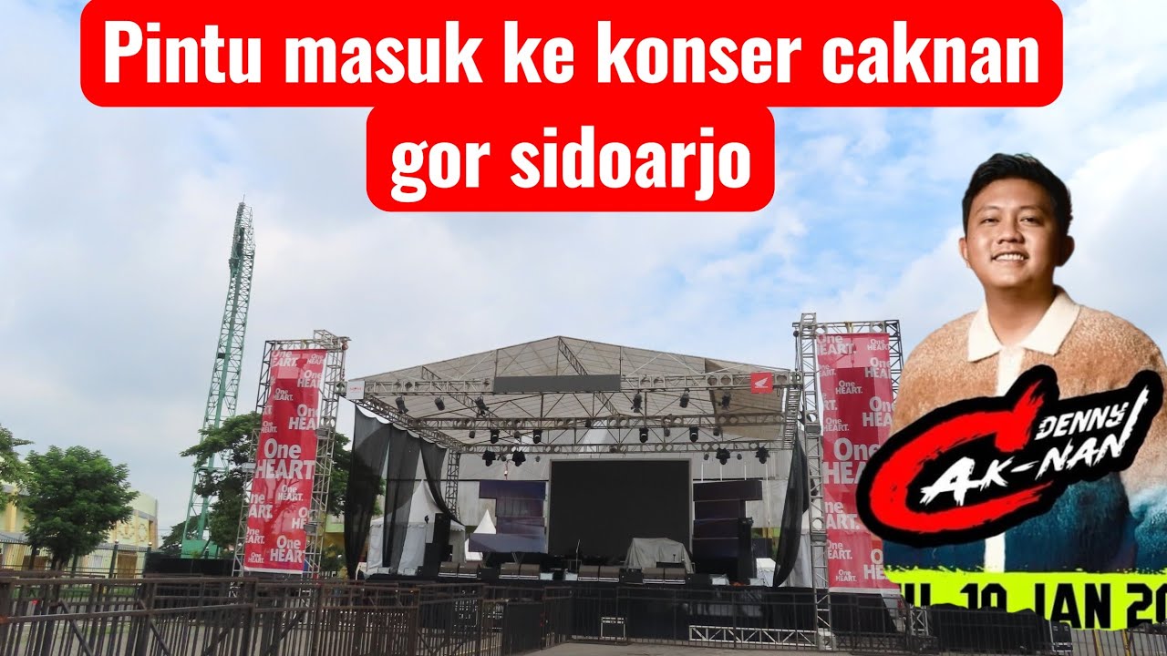 Pintu masuk gor sidoarjo konser caknan 