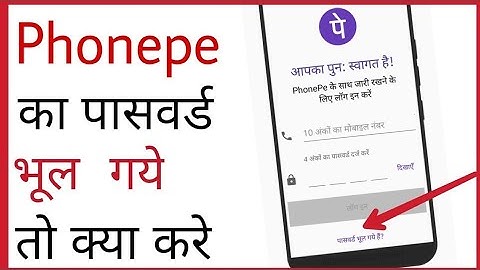 phonepe ka password bhul jane par kya kare || phone pe password forgot  || new video 2022 ||