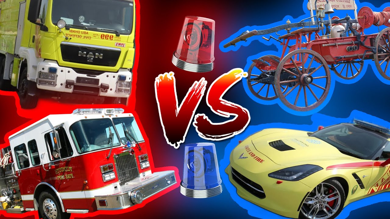Fire Truck Siren and Light in Different Countries - YouTube
