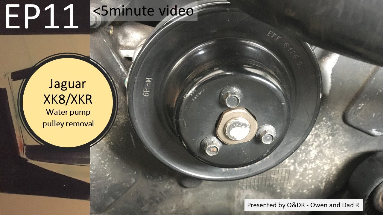 03-06 Jaguar XK8 X100 Engine Motor Coolant Water Pump Pulley OEM