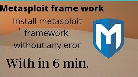 How to install metasploit framework work in Android without any eror 100% working and latest method