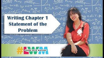[Tagalog] Writing Chapter 1 Statement of the Problem With Example