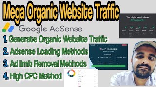 Organic Website Traffic, Ad limit Removal, Adsense Loading and High CPC Method in One Course