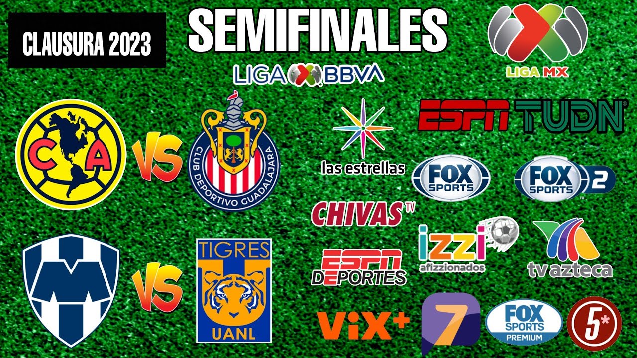 FECHAS HORARIOS Y CANALES PARA LAS SEMIFINALES DE LA LIGA MX CLAUSURA ...
