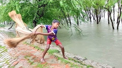 Unbelievable cast net fishing | Amazing fisherman river catch netting
