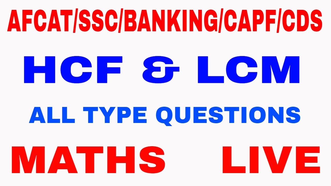HCF & LCM | AFCAT / SSC /BANKING / CDS / CAPF |
