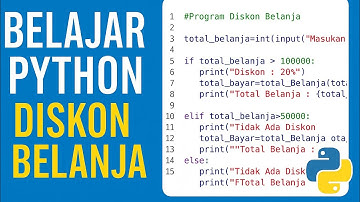 Belajar Python - Program Diskon Belanja #coding #pemula #programming #pemrograman #python
