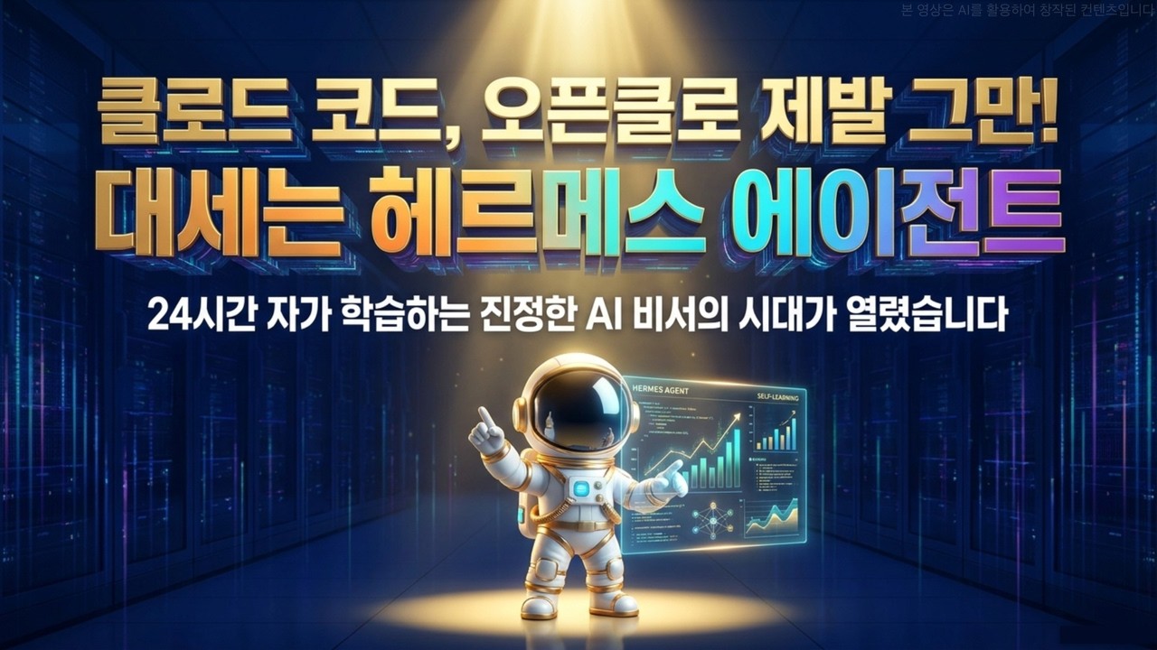 [Hermes Agent] 24시간 스스로 일하고 진화하는 진짜 AI 비서 '헤르메스 에이전트'의 모든 것