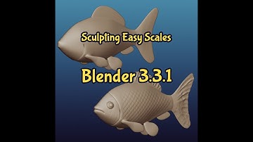 Sculpting Easy Scales with Blender 3.3.1 like a boss 😎