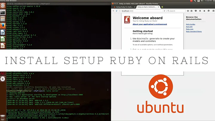 Install Ruby on Rails on Ubuntu 16.04 or Any Version Easily | In Under 5 Minutes