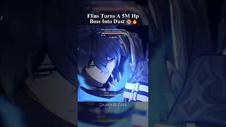 Flins Turns A 5M Hp Boss Into Dust 😭🔥 #flins #genshinimpact #hoyocreators