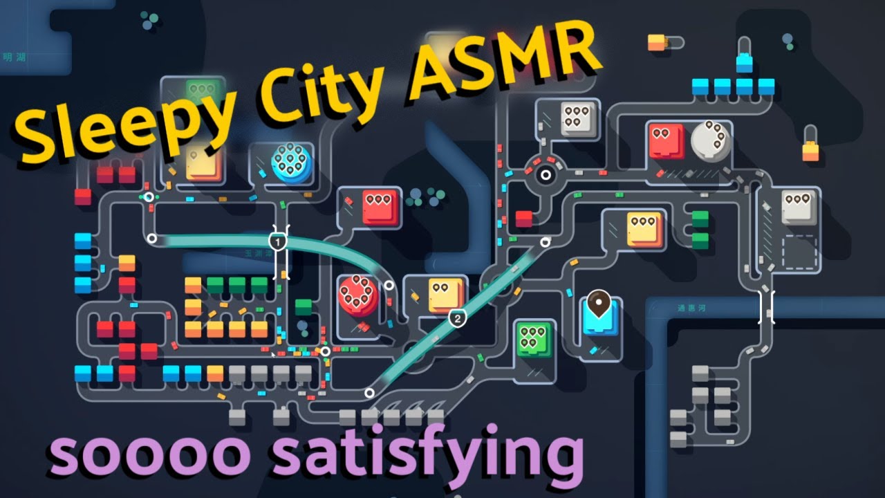 ASMR | Close cupped whispering in your ears 🚗 Mini Motorways at night