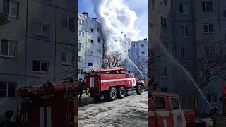 пожар в Тольятти 18.03.2014, есть пострадавший, медики оказывают помощь.