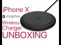 iPhone X Wireless Charger Unboxing - Mophie Charging Base Test (Déballage)