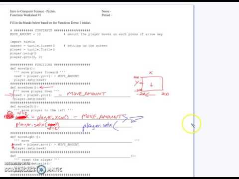 Functions Worksheet 1 - YouTube