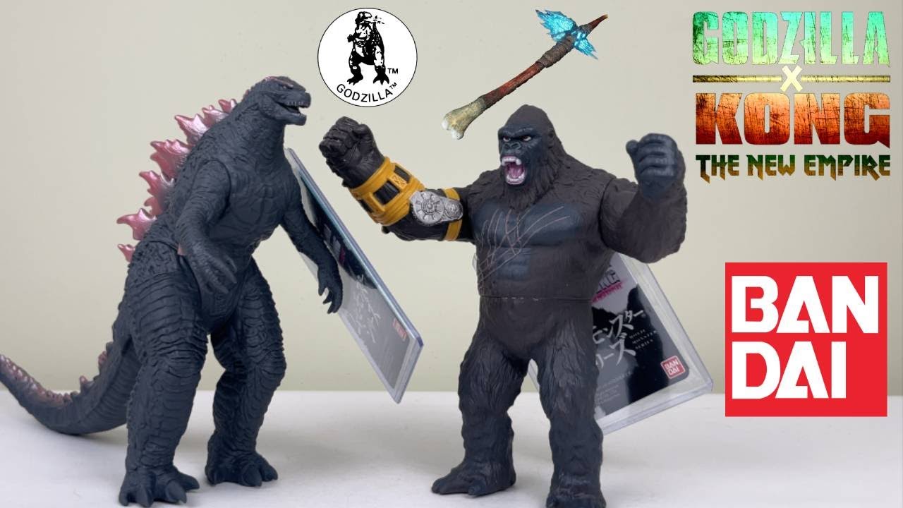 Bandai Movie Monster Series Godzilla Evolved and BEAST Glove Kong