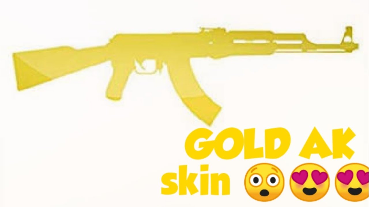 Free Fire Rare Gun Skin Gold AK - YouTube