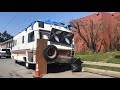 RVs Parked on Broadway in L.A. Homeless People