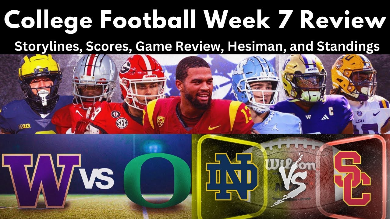College football scores: Live results, updates, highlights from Week 7's  top-25 games