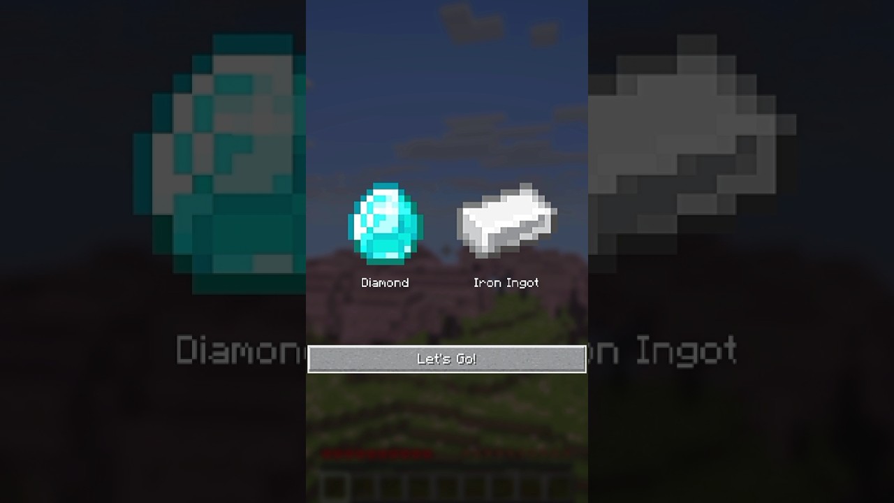 Speedrun Random Diamond & Iron #shorts #minecraft