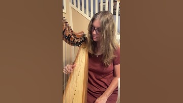 Random Bass Line Game 22Sep25 6 Notes: DFDCGA spooky today! #harp #improvisation #randomnumbers