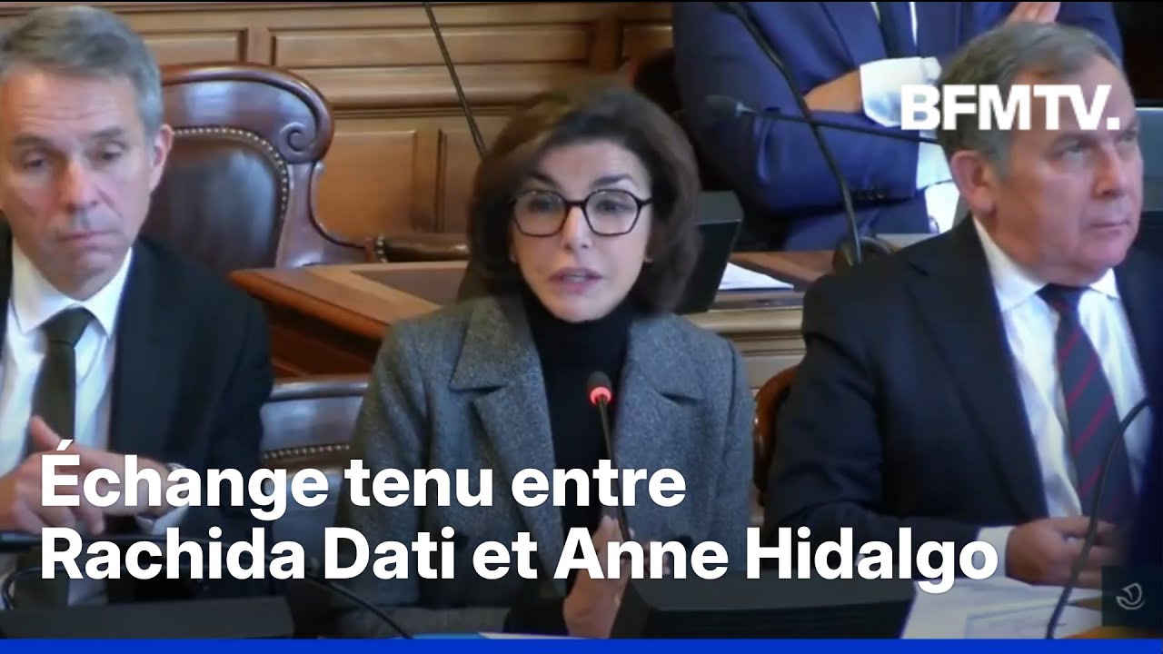 "On se détend": échange tendu entre Rachida Dati et Anne Hidalgo au Conseil de Paris - BFMTV