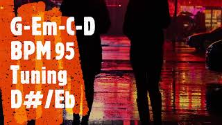 D# or Eb Guitar/Keyboard Backing Track (Loop) II Chords: G-Em-C-D II BPM 95 II Tuning D# or Eb Rock
