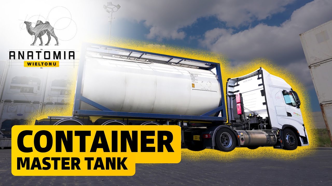 Transport płynnego elektrolitu - Naczepa Container Master Tank! - YouTube