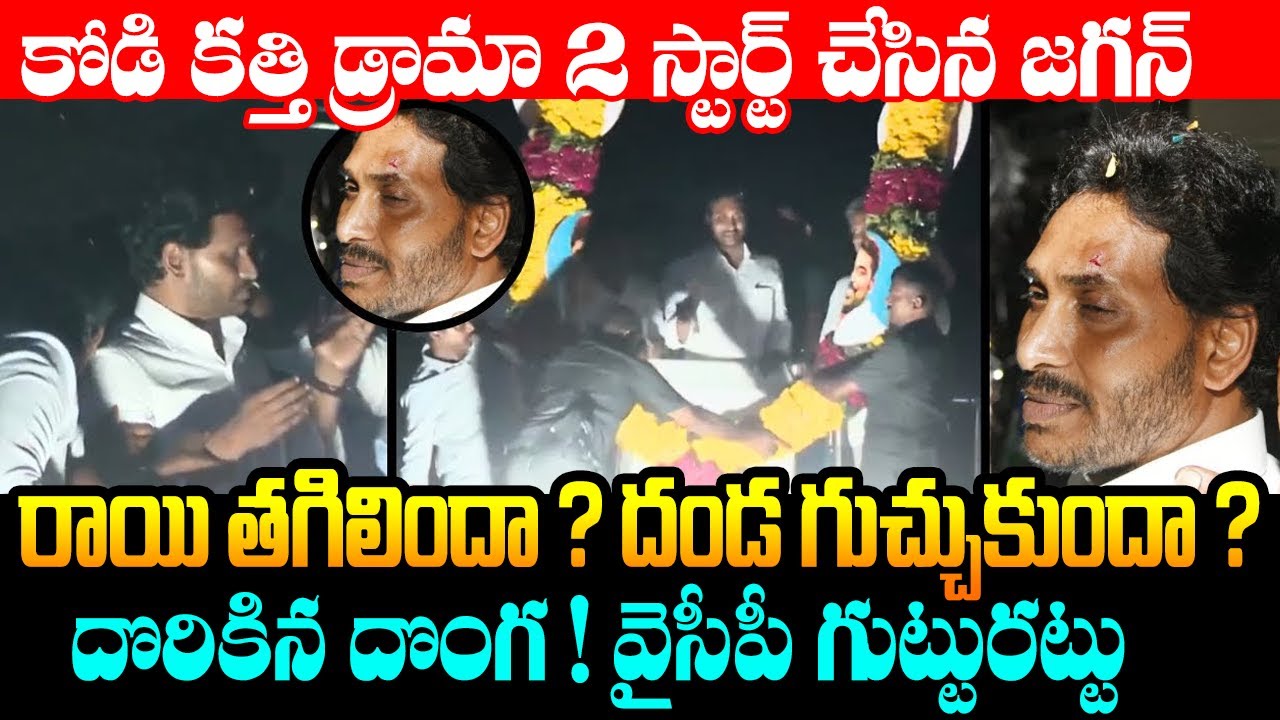 Jagan Stone Attack Vijayawada | CM Jagan Big Sketch To Vijayawada Stone ...