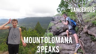 HIKING ONE OF OAHU’S DANGEROUS and DEADLY HIKES | Olomana 3 Peaks Hawaii Vlog