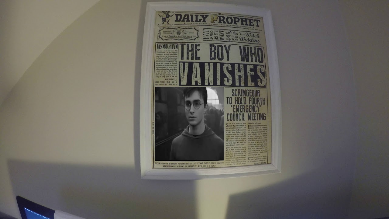 Harry Potter Moving Picture / Newspaper Effect! Cable Animation YouTube