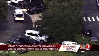 Inaccurate report of shooting at Winter Springs High School stemmed from noise of thrown chair