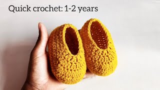How to Crochet Simple Baby Shoes – Fast &amp; Beginner Friendly for 1-2 years