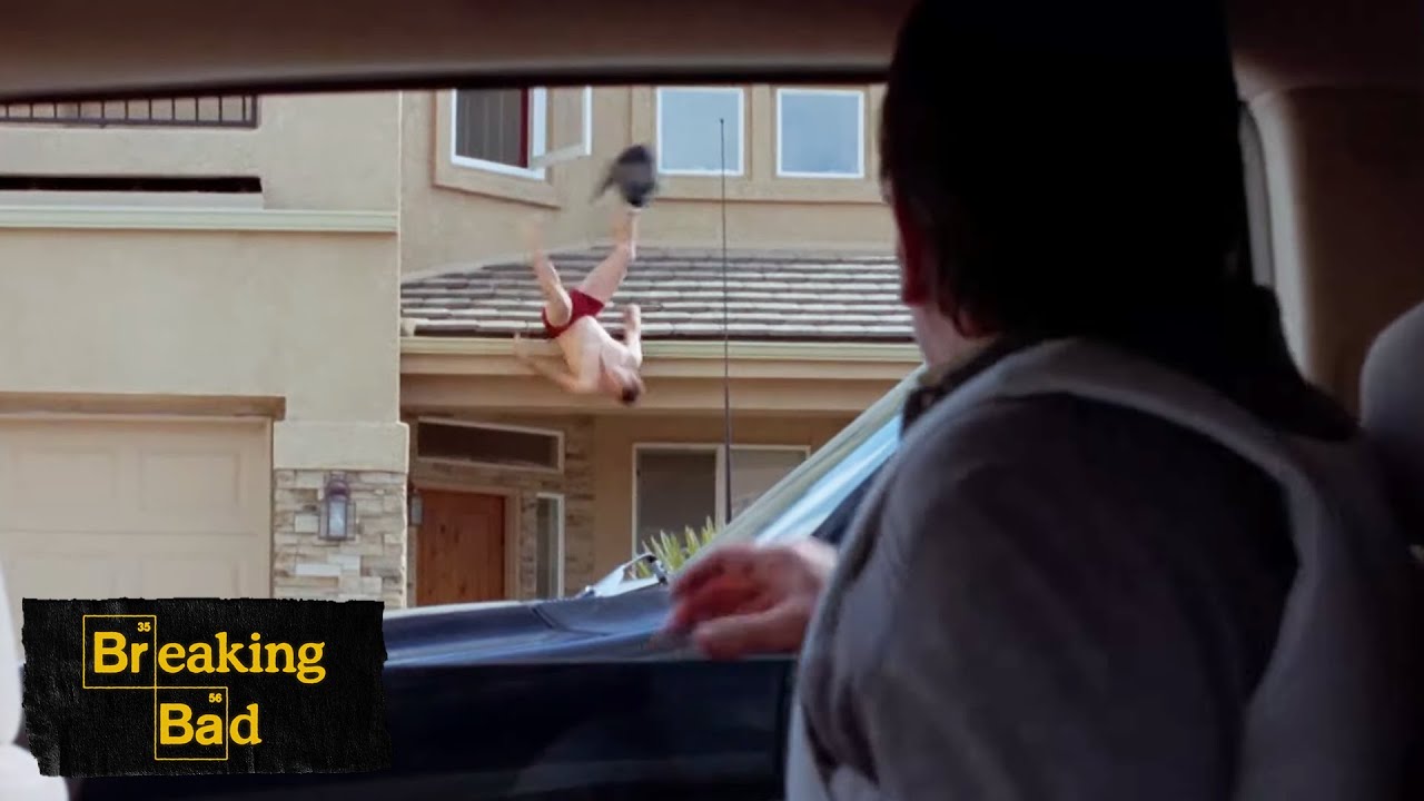 Jesse falls off the roof pilot breaking bad youtube