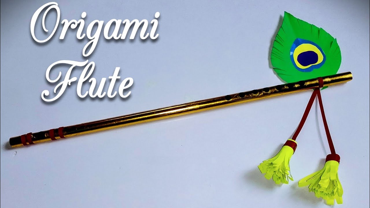 Traditional Origami Flute Tutorial How to make flute with Paper Paper