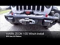 How to Install a WARN ZEON 10S Winch on a 2018 Jeep JLU Rubicon with the WARN JL Winch Plate