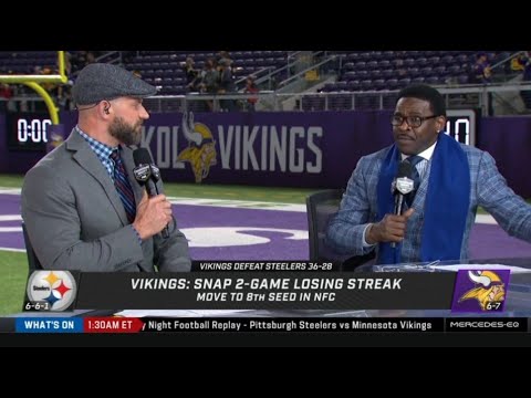NFL GAMEDAY | Michael Irvin & Steve Smith reacts to Vikings def. Steelers 36-28 Week 15 - NFL GAMEDAY | Michael Irvin & Steve Smith reacts to Vikings def. Steelers 36-28 Week 15