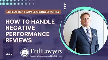 How to Handle Negative Performance Reviews