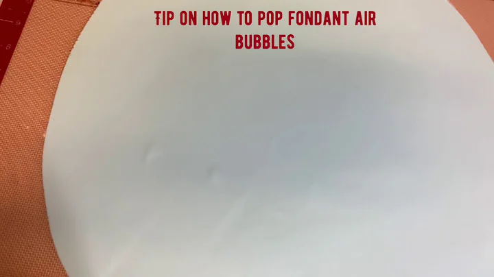 How to pop fondants air bubbles