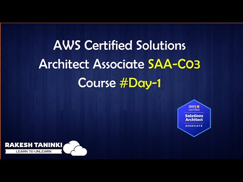 Day#1 | AWS SAA - C03 Training Batch 1 (30-01-2023) | @RakeshTaninki | AWS Certification