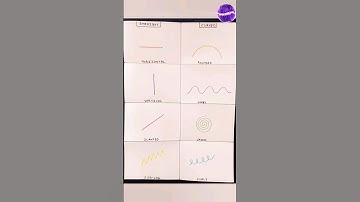 How to draw different lines with names ✍️ #satisfying #relaxing #learning #lines #shorts
