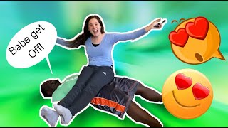 COUPLES STOMACH SITTING CHALLENGE!!! COUPLES STOMACH SITTING CHALLENGE!!!
