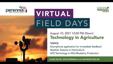 Virtual Field Day: Technology in Agriculture