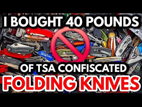I Bought 40 POUNDS Of TSA Confiscated Knives - This DEFINITELY WASN'T What I Expected To Find