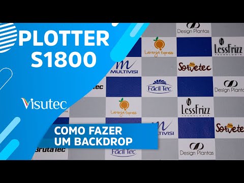 Visutec | Plotter S1800 | Como Fazer um Backdrop